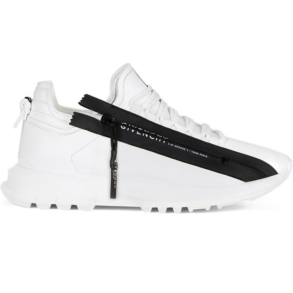Givenchy Spectre Logo Zip Low Top Sneaker. Size 36.5